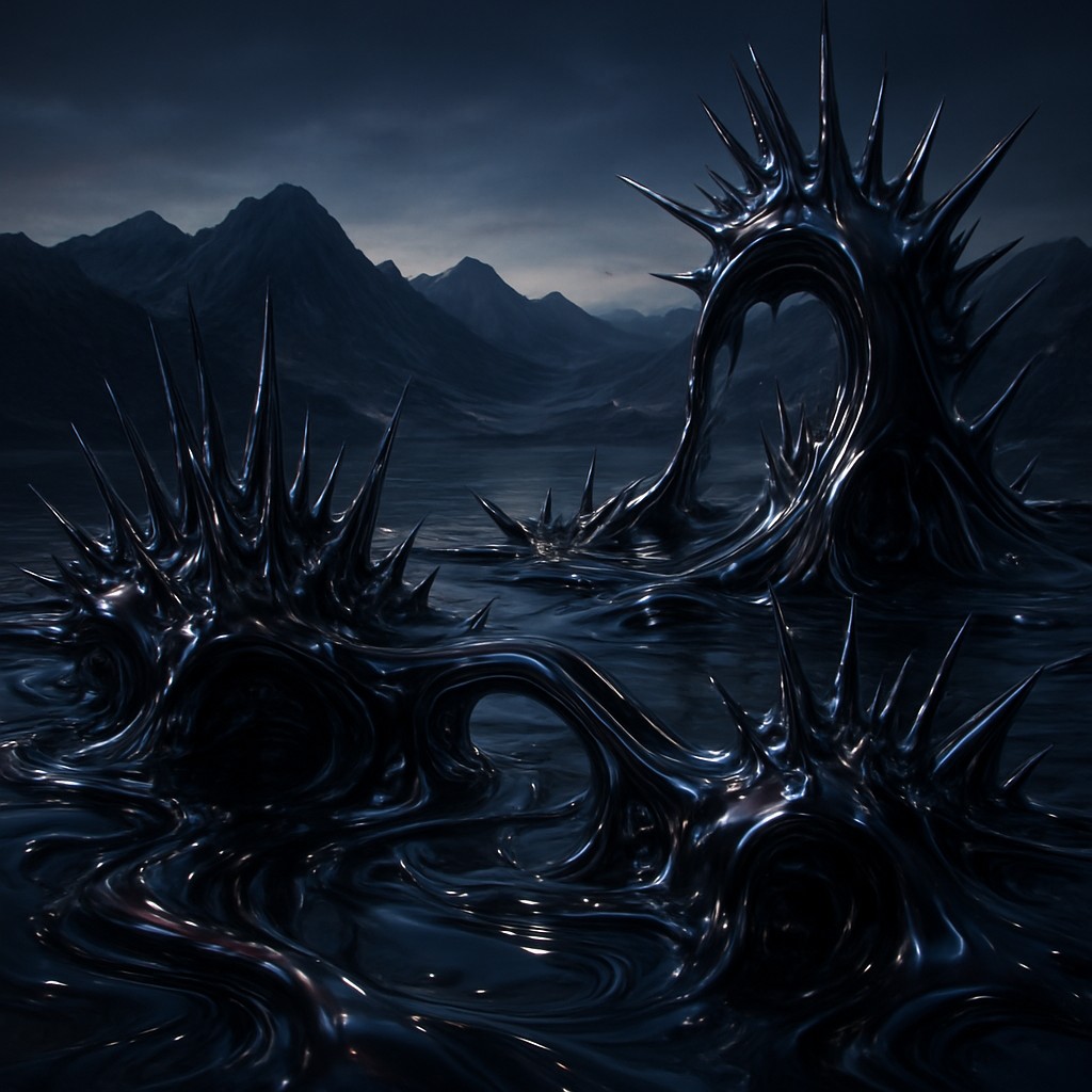 Ferrofluid Typography preview 2