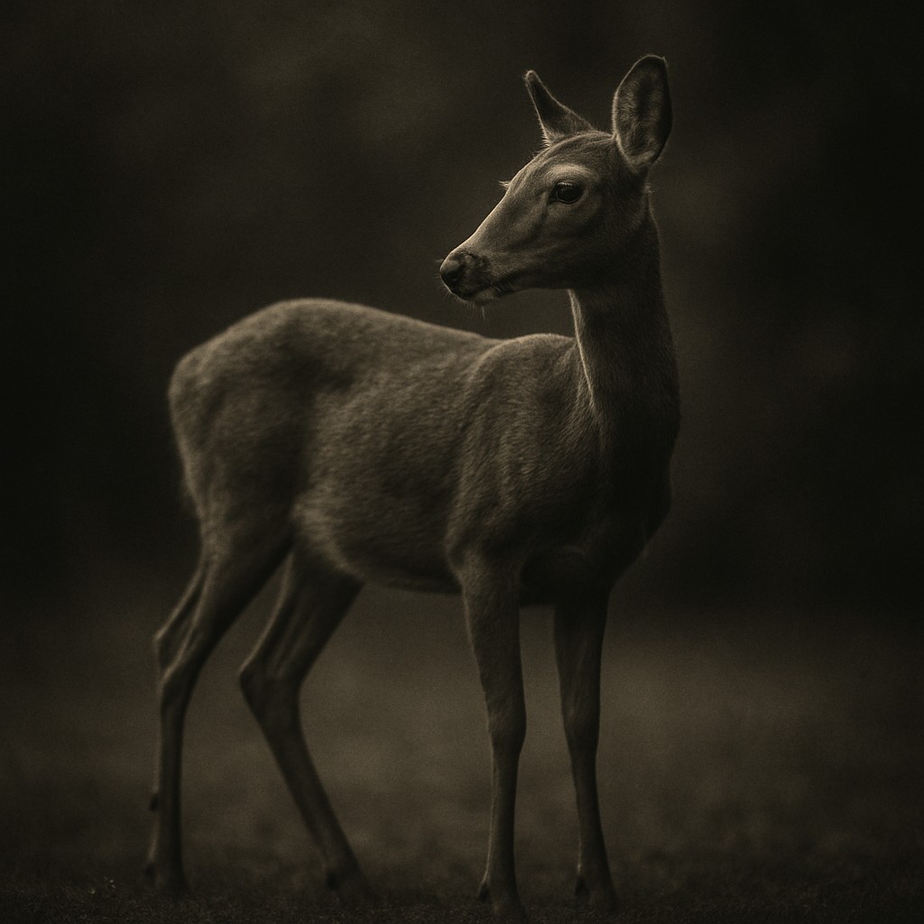 animal standing in natural pose