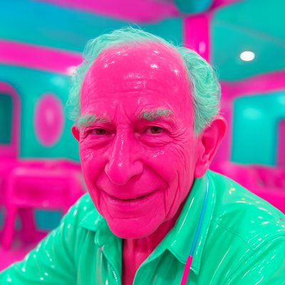 an old man with a stethoscope in his hand