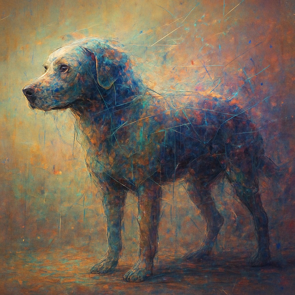 animal standing in natural pose