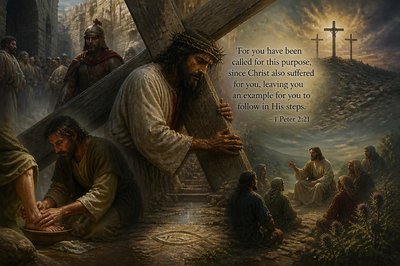 “For you have been called for this purpose, since Christ also suffered for you, leaving you an example for you to follow in His steps.” 
–  1 Peter 2:21
