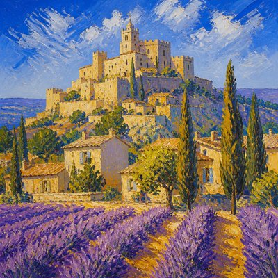 majestic castle on a hilltop