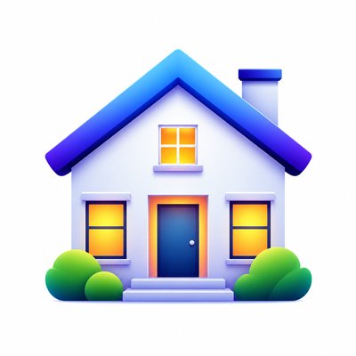 house with front view — Gradient Icon Design