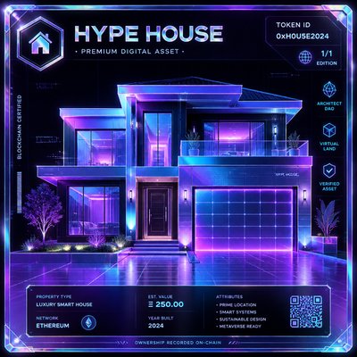 house with front view — Crypto Art Style
