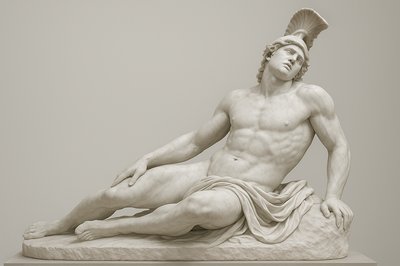 a statue of a man with a hat on his head