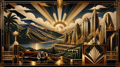 sweeping panoramic landscape with a dramatic sky