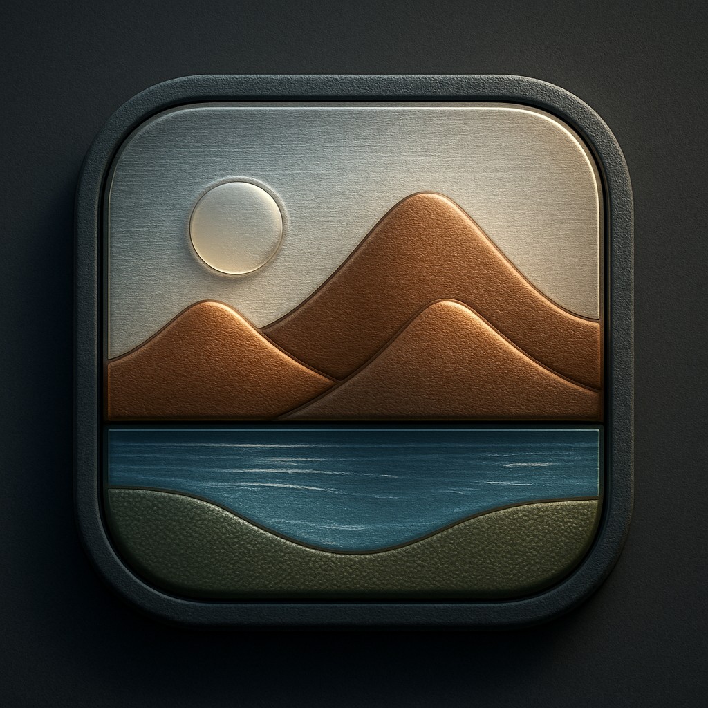serene landscape with mountains and water