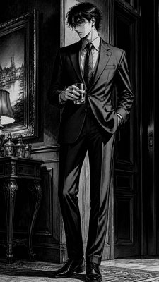 full-length portrait of an elegant figure