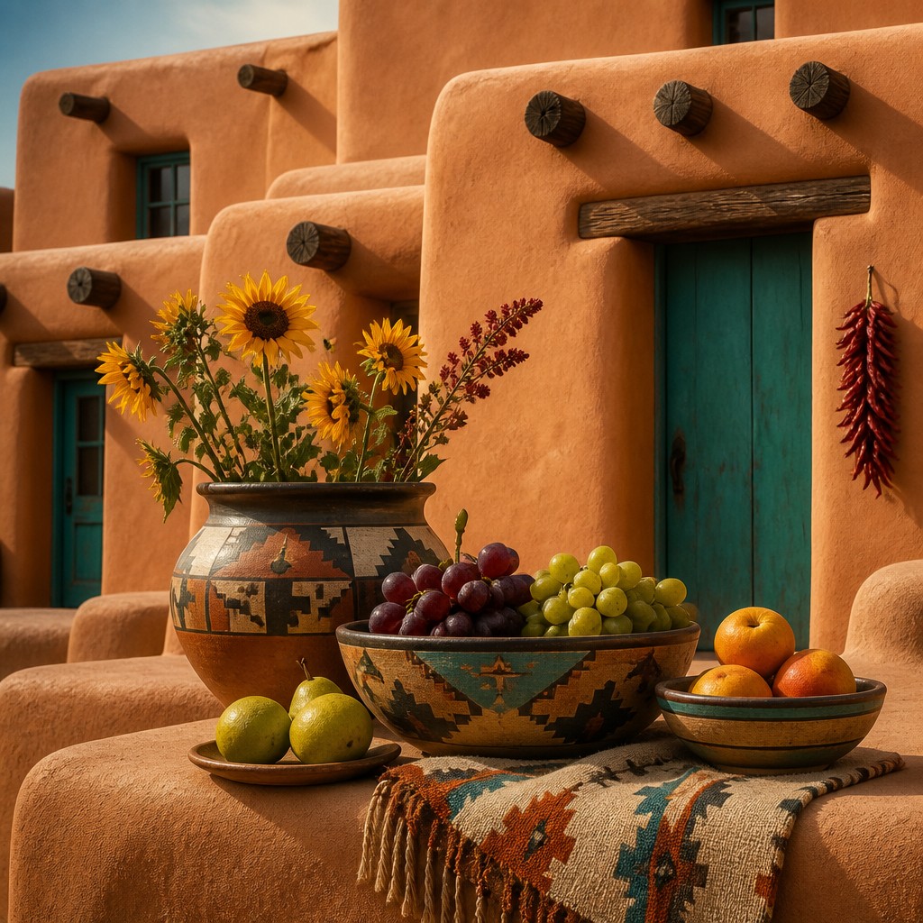 Adobe Pueblo Architecture example artwork 3