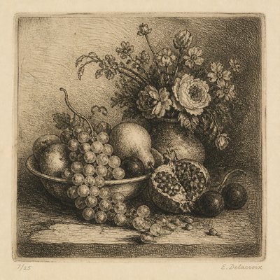 Etching Print Style 3