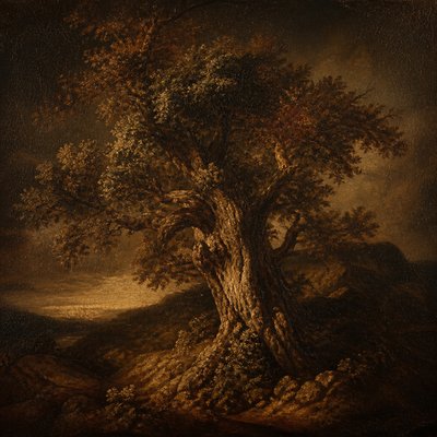 a tree in nature — Renaissance Portrait Art Style