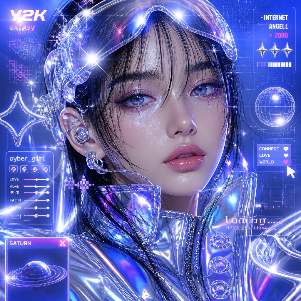 Cyber Y2K Aesthetic example artwork 1