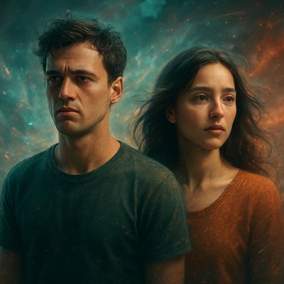 portrait of two people together