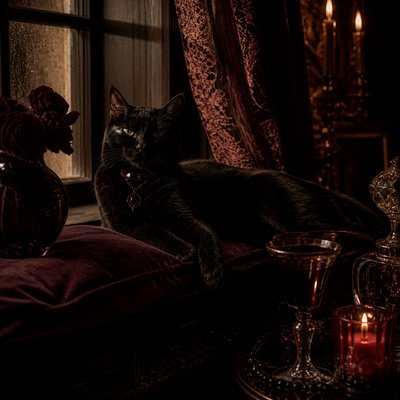 a cat lounging in a sunlit window