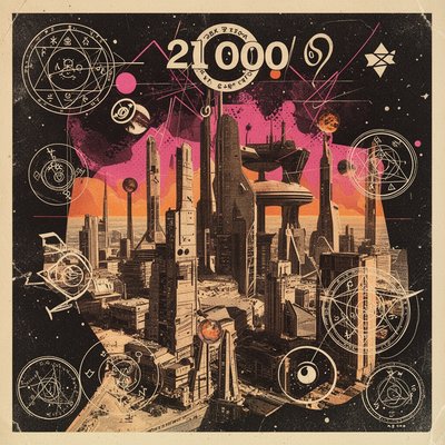 Scifi city in the year 2100