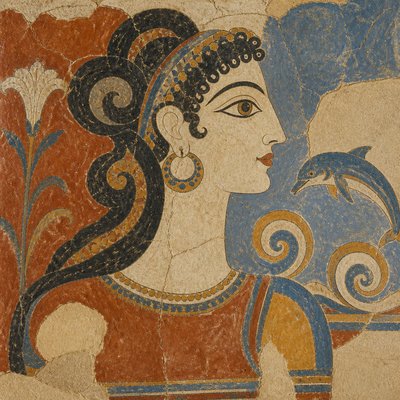 Minoan Fresco Art Style 1