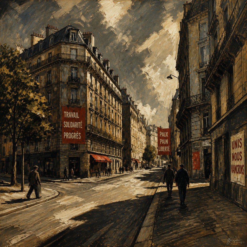 Social Realism Art Style Style Transfer Example