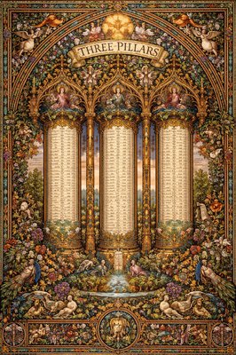 Do not use words to create an image of Three Pillars blog which is a word count for each chapter in the Bible