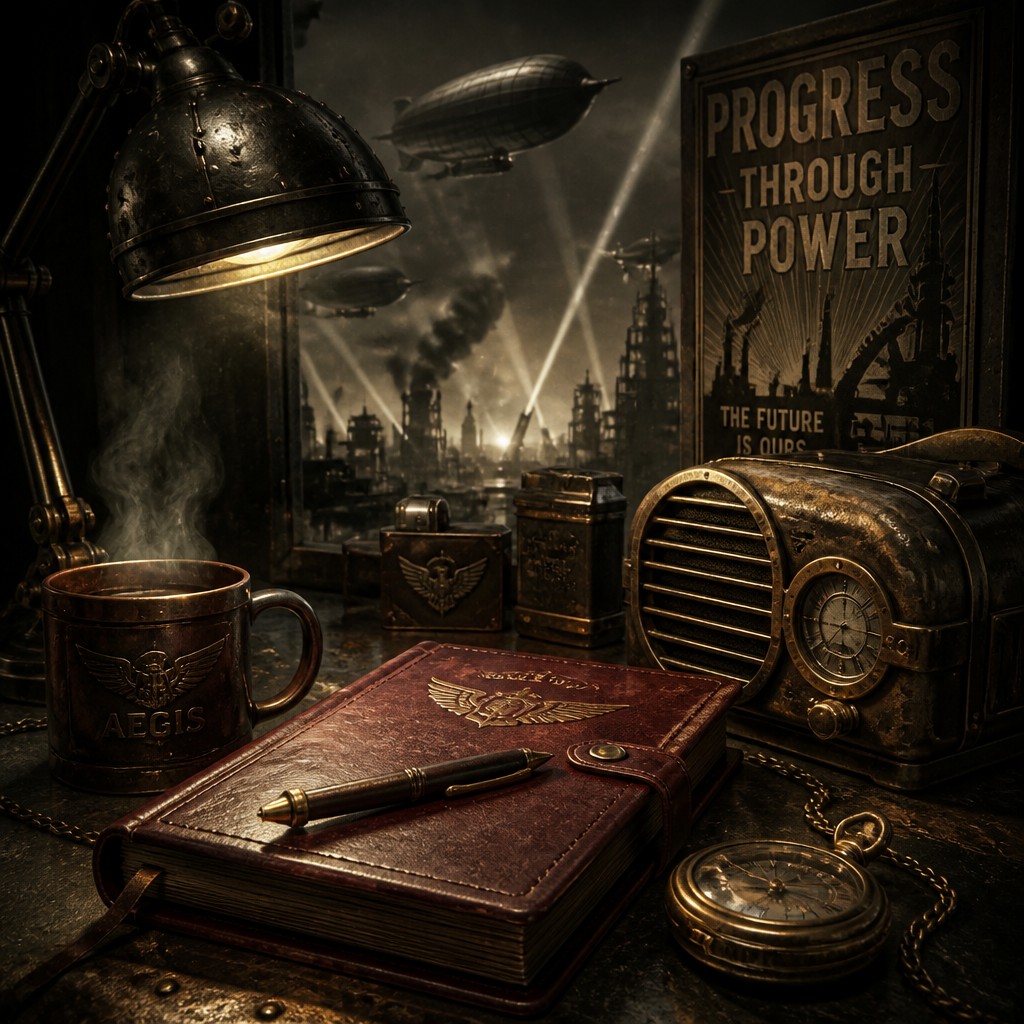 still life with everyday objects — Dieselpunk Aesthetic