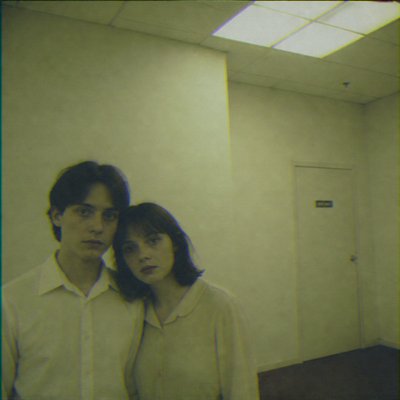 portrait of two people together — Creepy Liminal Art Style
