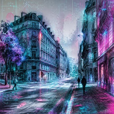 Augmented Reality Contemporary Art Style Style Transfer Example