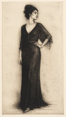 full-length portrait of an elegant figure