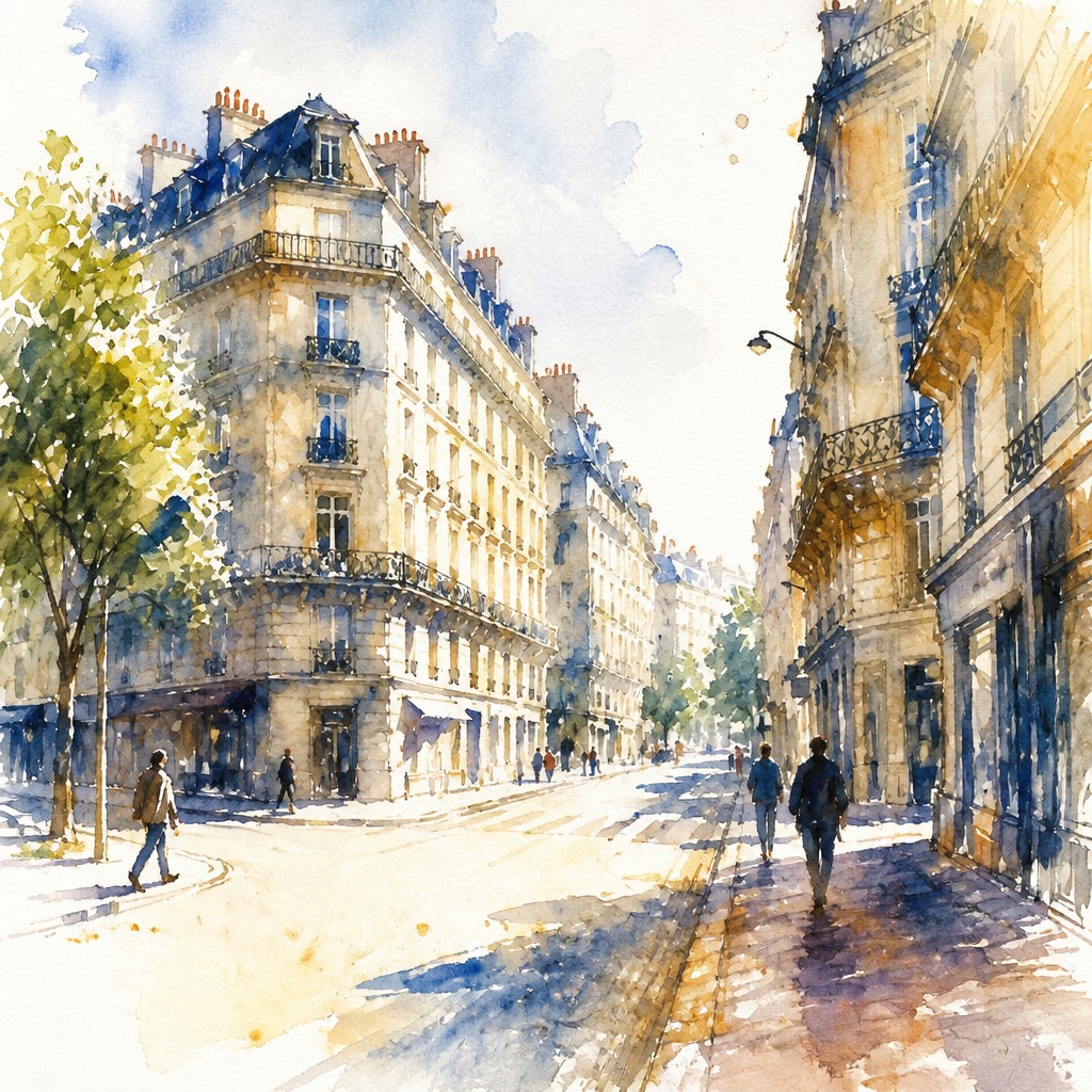 Watercolor Portrait Art Style Style Transfer Example