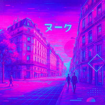 Vaporwave Anime Aesthetic Style Transfer Example