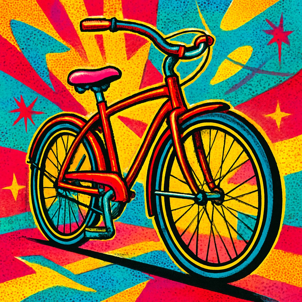 bicyle resting against a wall