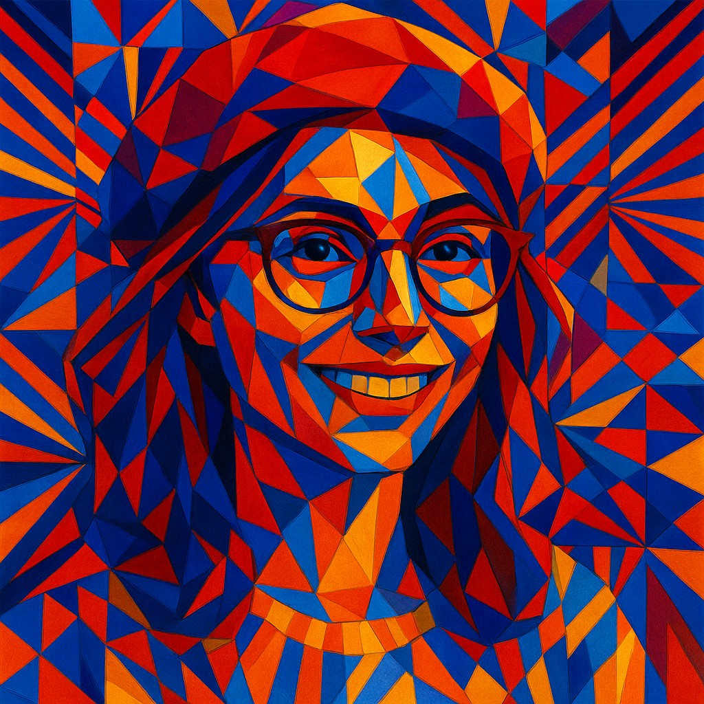 Kinetic Geometric Art Style Transfer Example