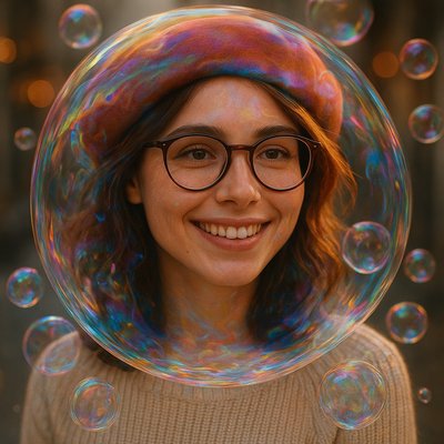 Soap Bubble Style Transfer Example