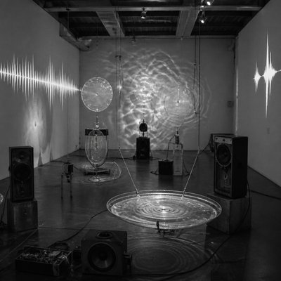 urban street with city activity — Sound Art Style