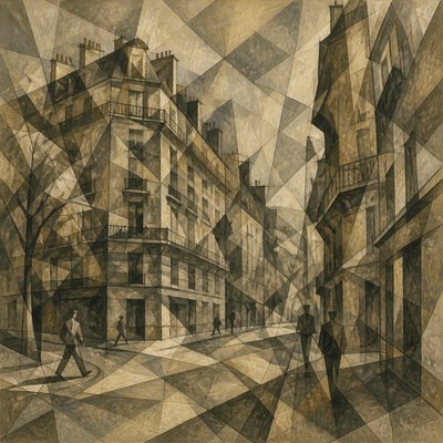 Analytical Cubism Art Style Style Transfer Example