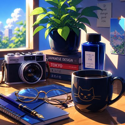 still life with everyday objects