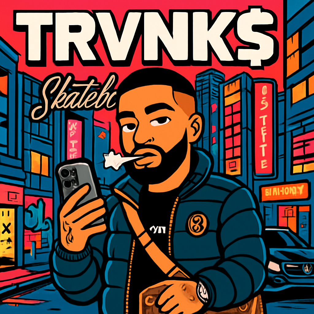 a man smoking a cigarette while holding a cell phone