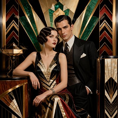 portrait of two people together