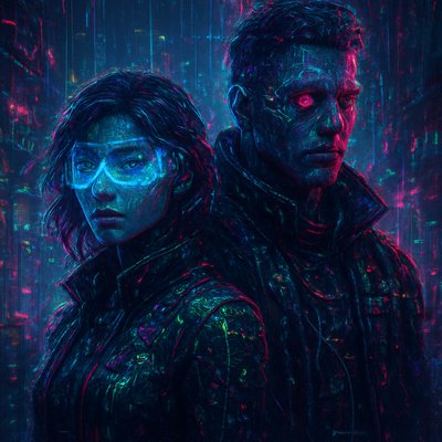 portrait of two people together