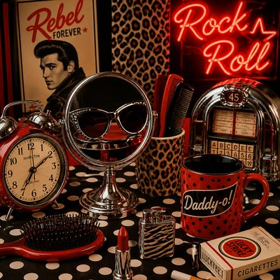 still life with everyday objects — Rockabilly Aesthetic
