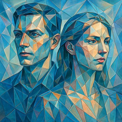 portrait of two people together