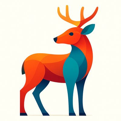animal standing in natural pose