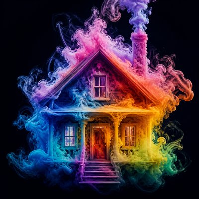 house with front view — Ink in Water