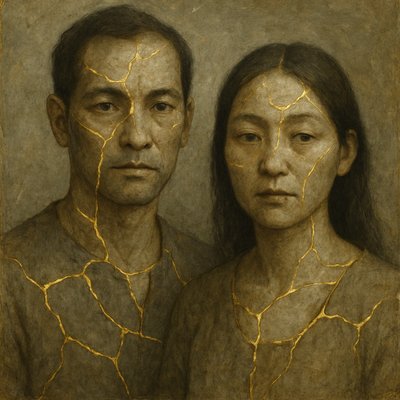 portrait of two people together