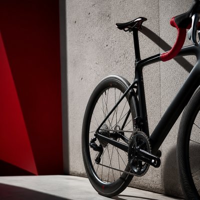 bicyle resting against a wall — High Fashion Photography Style