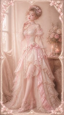 full-length portrait of an elegant figure