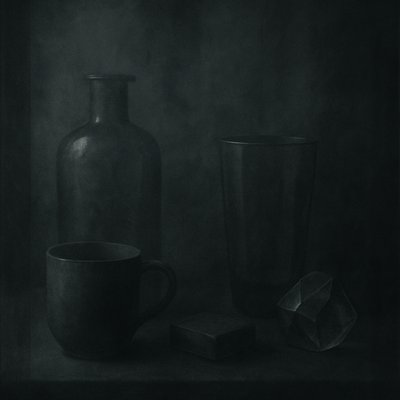still life with everyday objects