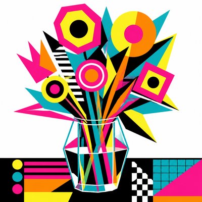 bouquet of flowers in a glass vase
