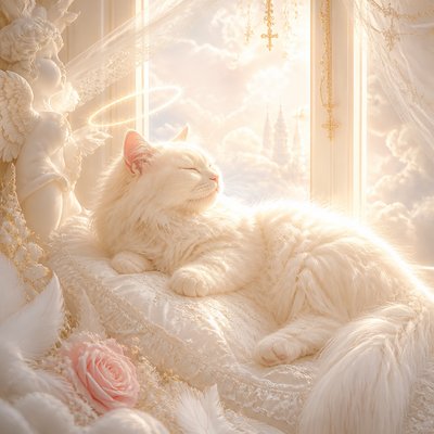a cat lounging in a sunlit window