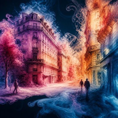 Ink in Water Style Transfer Example