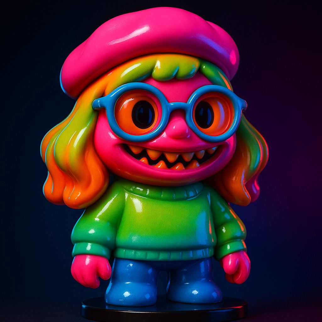 Japanese Toy Art (Sofubi) Style Transfer Example