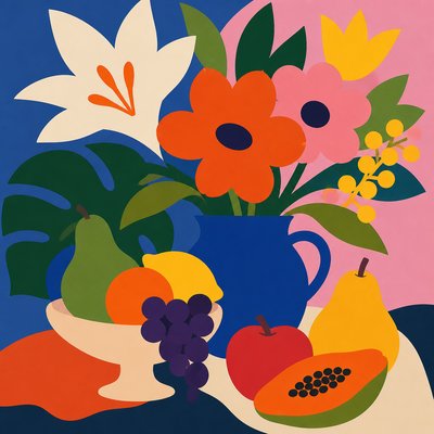 Flat Shape Art Style 3